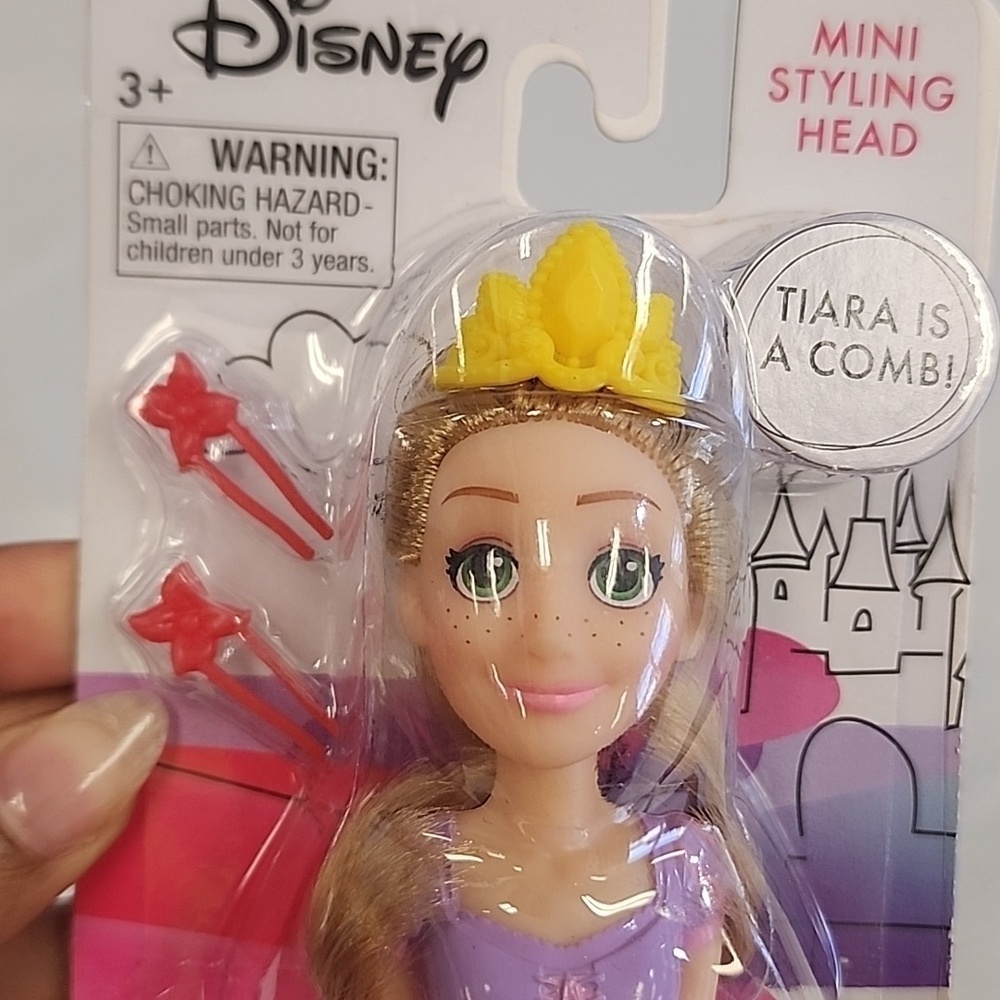 Disney Mini Styling Head with Yellow Crown Disney Princess Head Blond - Picture 7 of 7